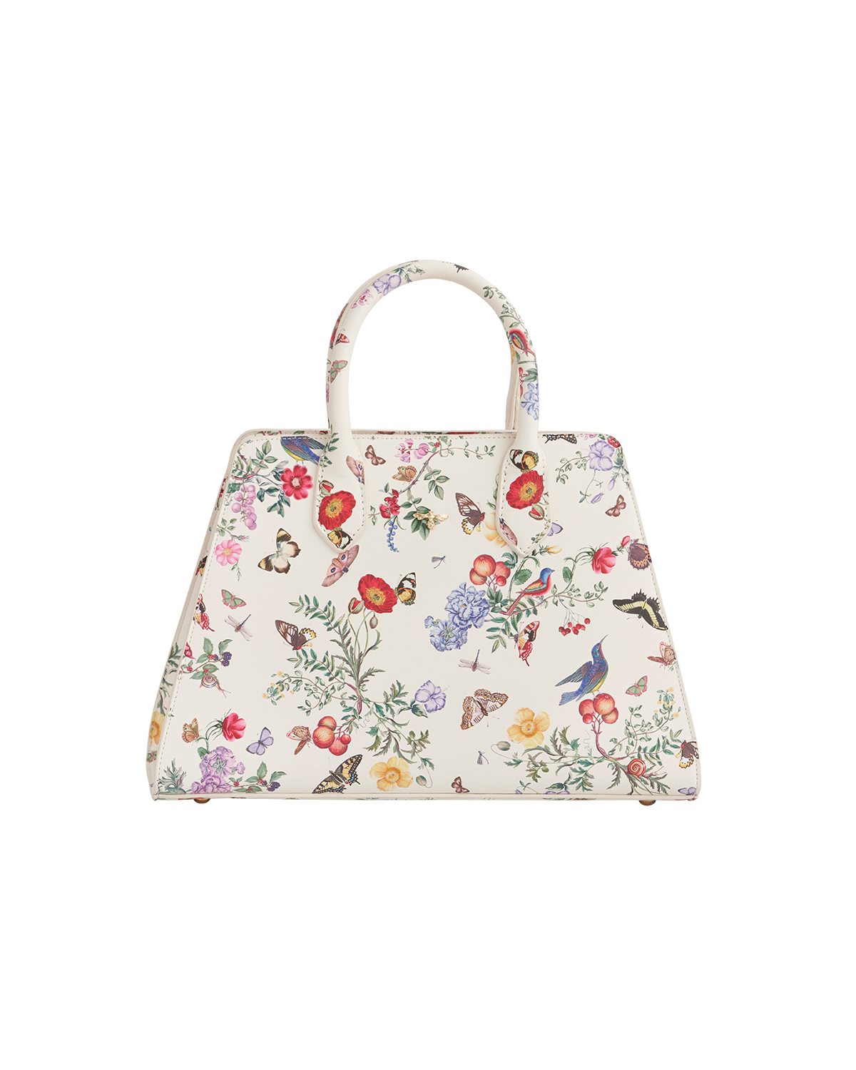 Fable England Alice Garden Medium Structured Tote, Alternate, color, Ivory