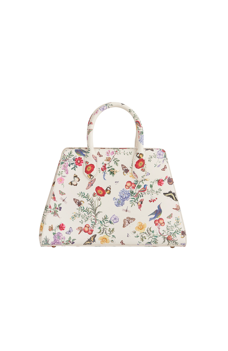 Fable England Alice Garden Medium Structured Tote, Alternate, color, Ivory