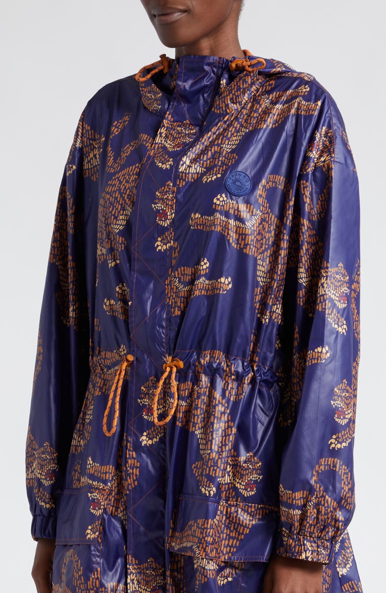 FARM Rio Leopard Drawcord Parka, Alternate, color, 