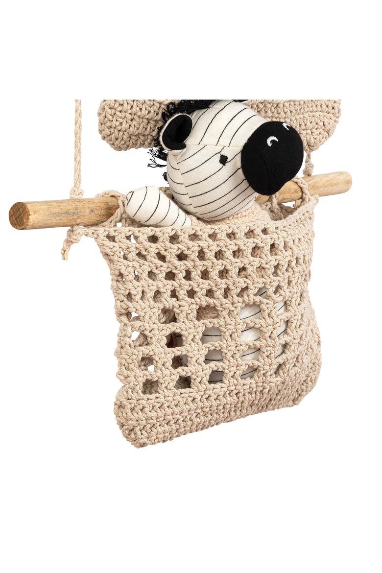 3-Tier Crochet Hanging Baskets, Alternate, color, BEIGE