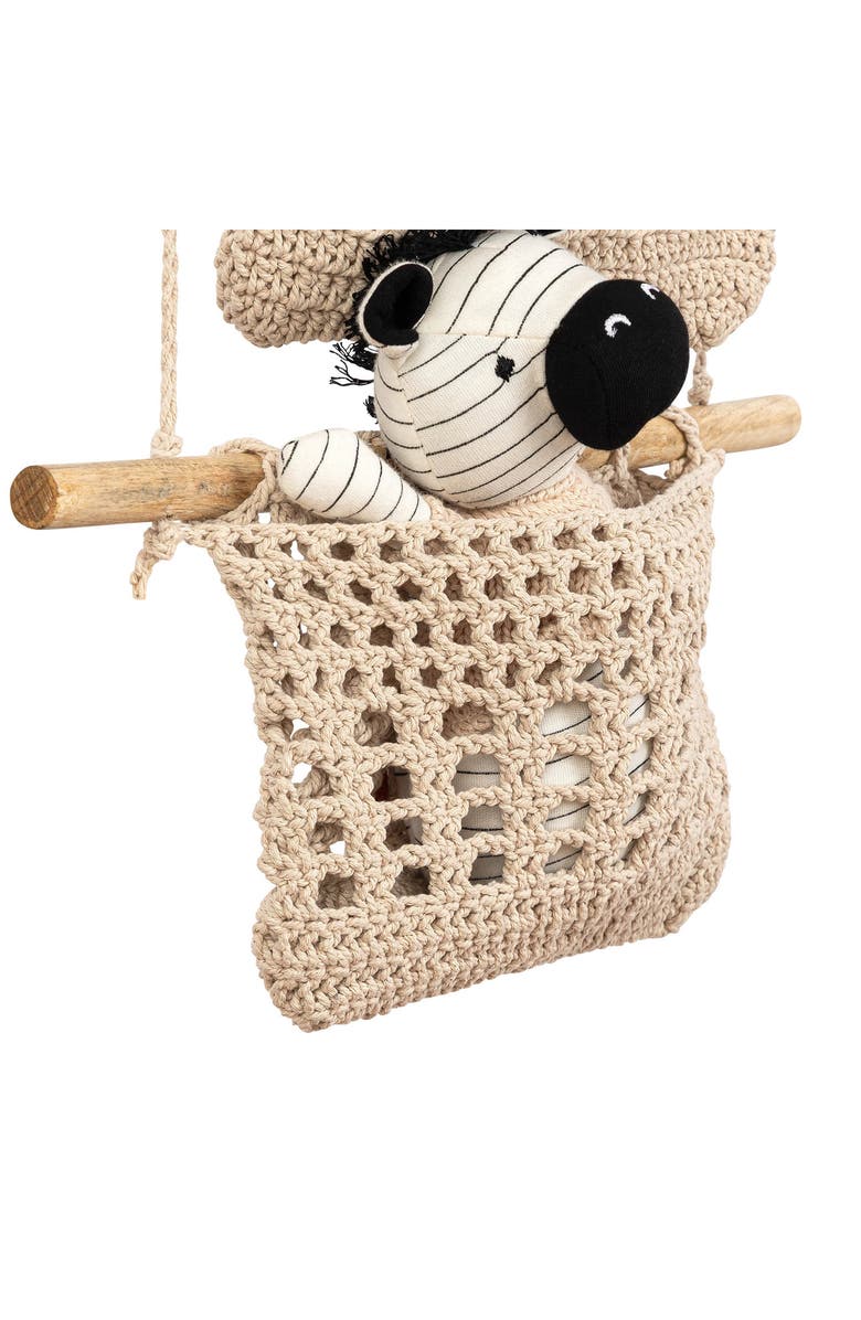 CRANE BABY 3-Tier Crochet Hanging Baskets, Alternate, color, Beige