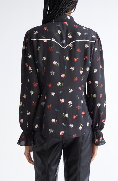 Cinq À Sept Cinq A Sept Tumbling Carnations Blouse In Multi