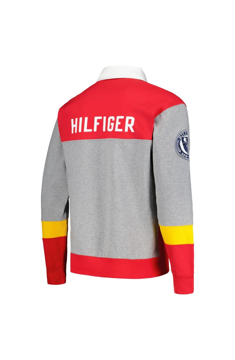 Tommy Hilfiger Men's Tommy Hilfiger Red Kansas City Chiefs Connor Oversized Rugby Long Sleeve Polo, Alternate, color, Red