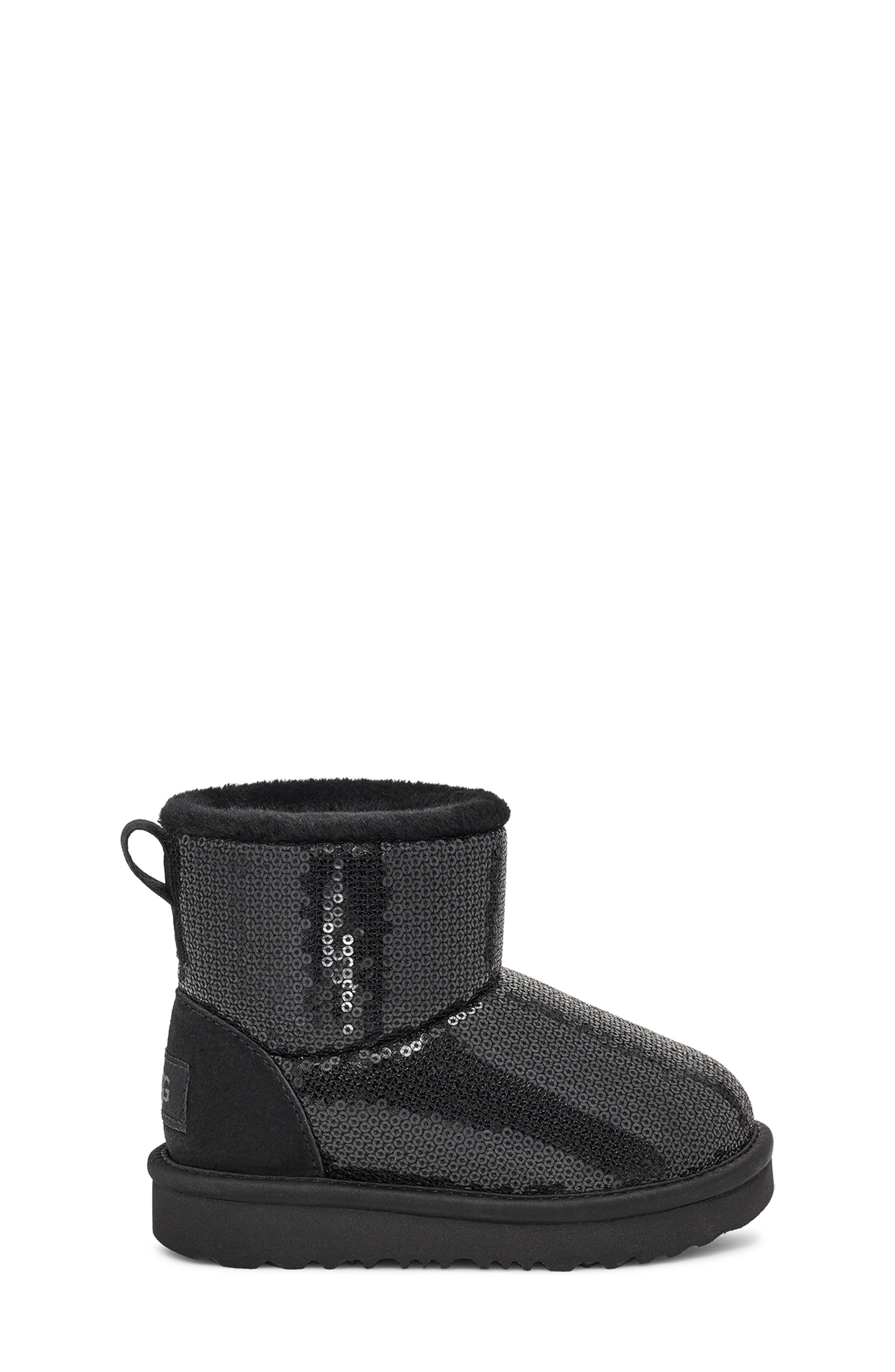 UGG<sup>®</sup> Kids' Classic Mini Sequin Boot, Alternate, color, 