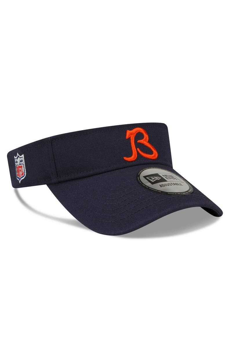 New Era Men's New Era Navy Chicago Bears 2022 Sideline Adjustable Visor, Main, color, 