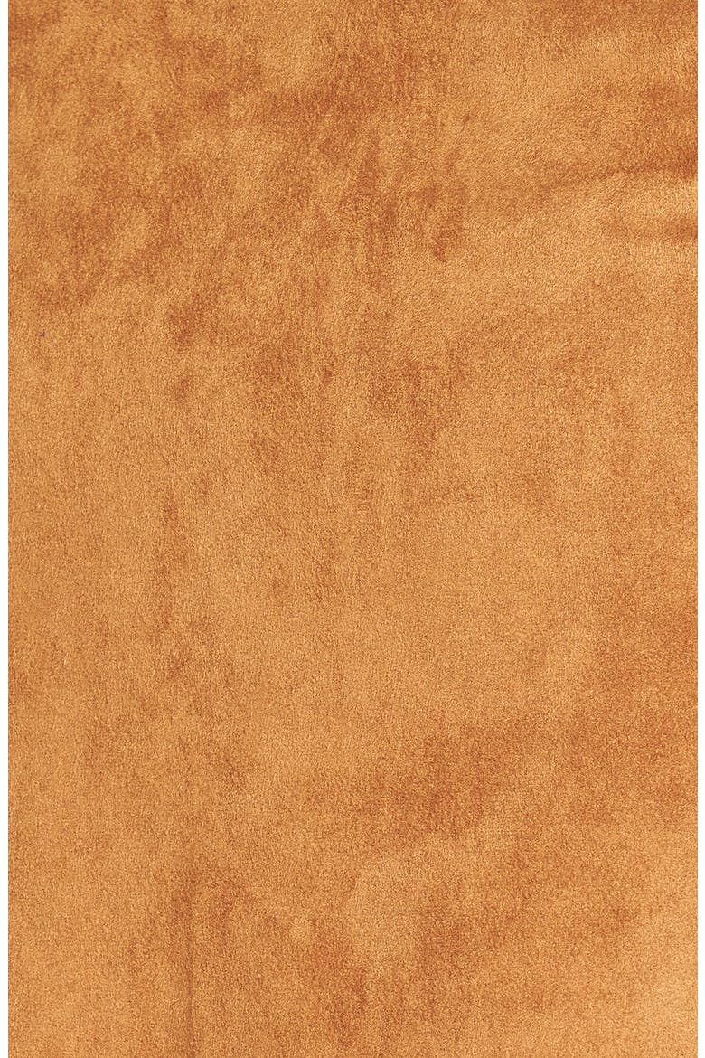 Faux Suede A-Line Miniskirt, Alternate, color, CEDAR