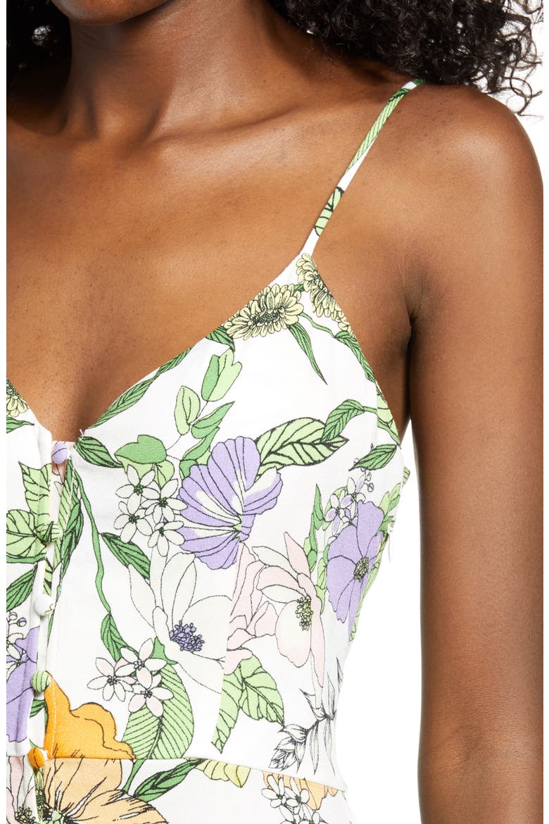 Nella Print Tiered Dress, Alternate, color, VINTAGE FLORAL