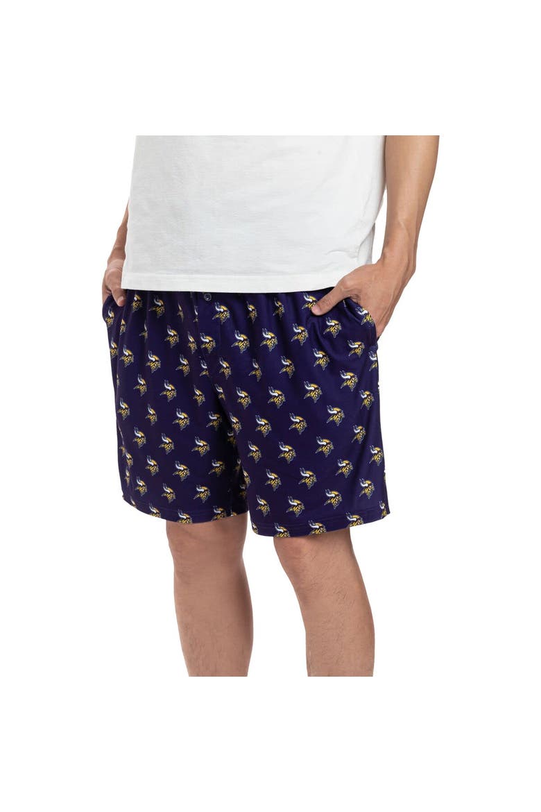Men's Concepts Sport Purple Minnesota Vikings Gauge Jam Two-Pack Shorts Set, Alternate, color, Purple