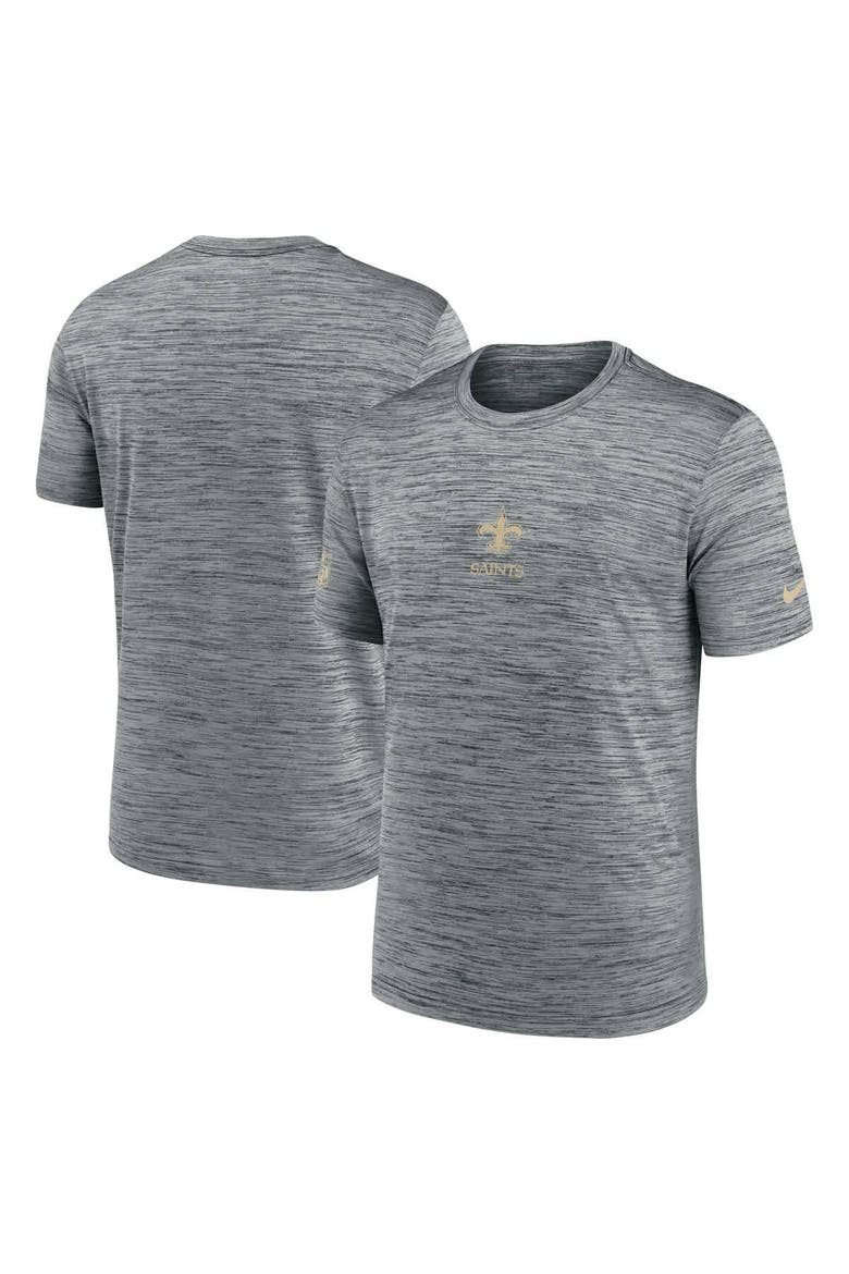 Men's Nike Gray New Orleans Saints Sideline Velocity Performance T-Shirt, Main, color, Gray