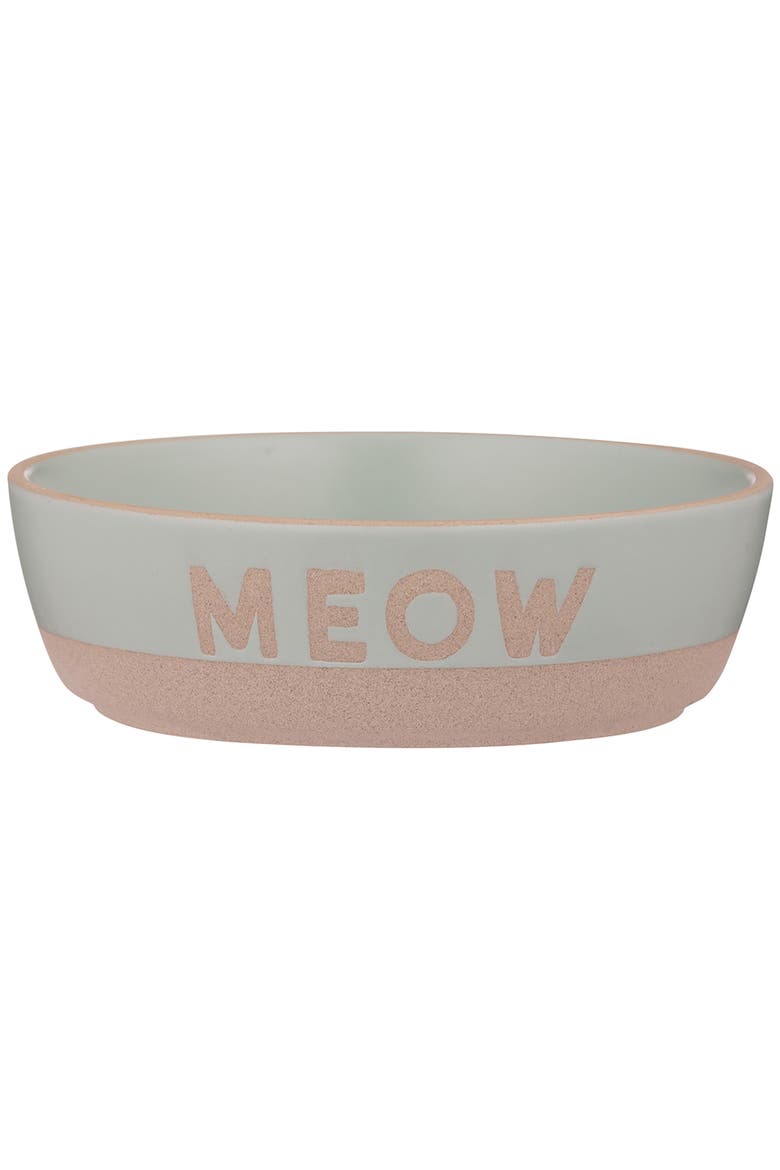 Meow Cat Bowl, 5.1 Inches, 10.1oz, Food & Water Dish, Main, color, Multicolored