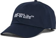 Off-White Bookish Embroidered Curved Brim Baseball Cap