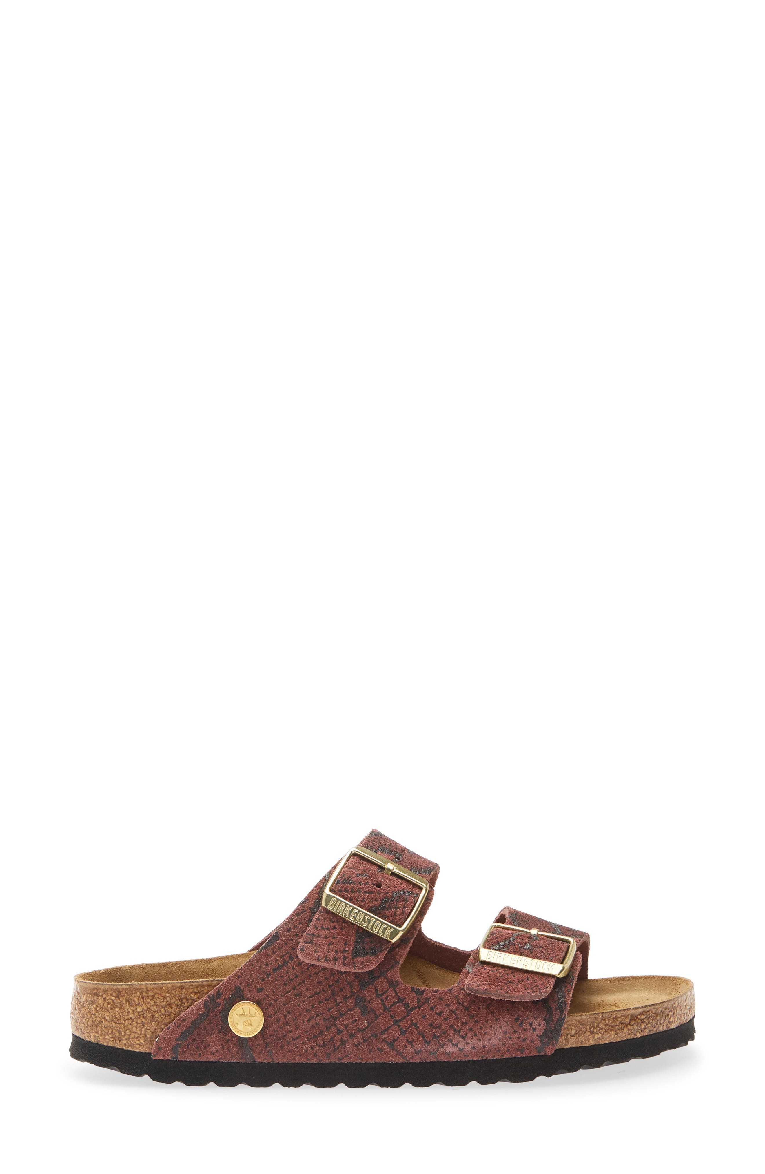 Arizona Snakeskin Embossed Slide Sandal, Alternate, color, PEPPER SNAKE