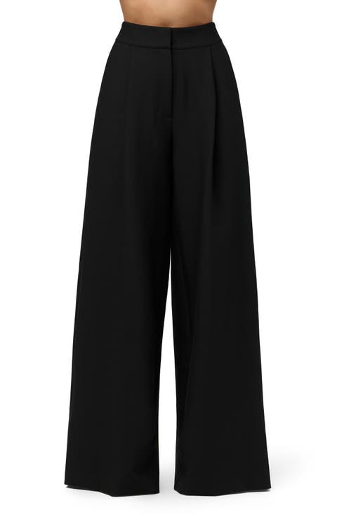 Pleated Wide Leg Pants