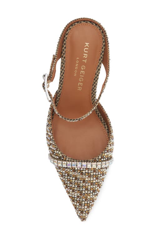 Kurt Geiger London Embellished Pointed Toe Ankle Strap Pump In Multi