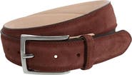 Trafalgar Armando Italian Suede 35mm Feathered Edge Belt