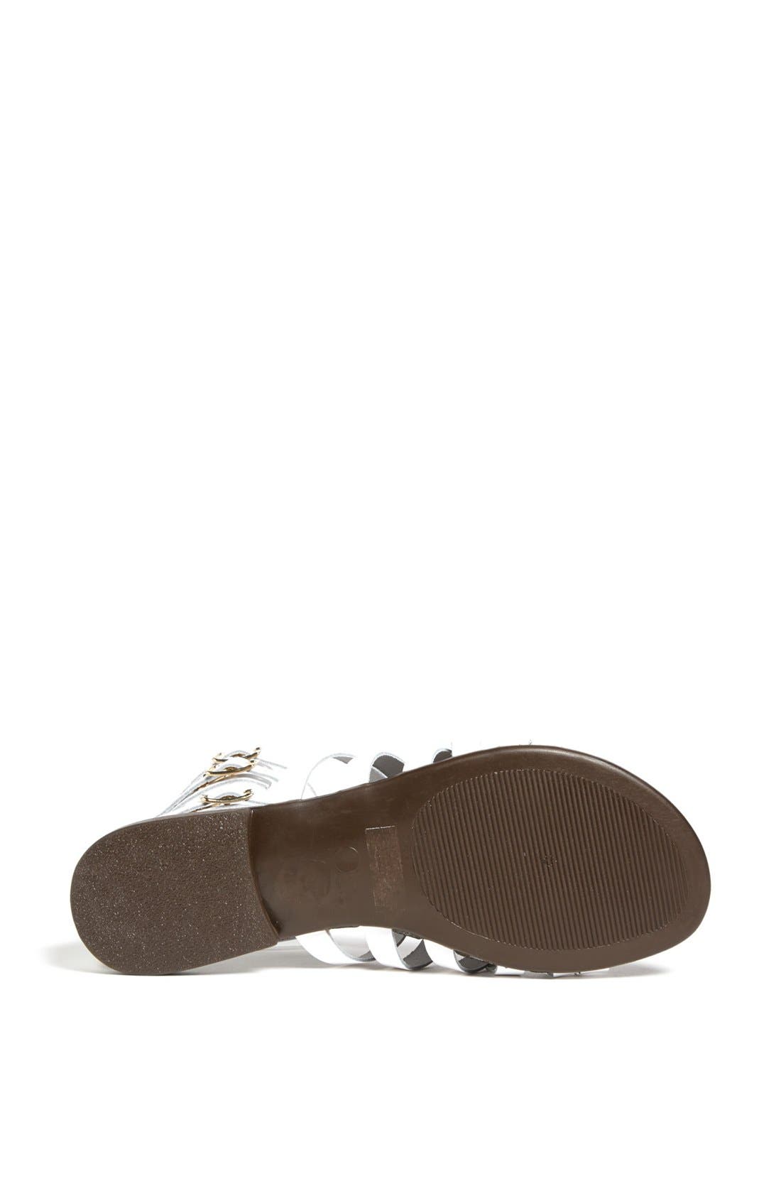 'Plato' Sandal, Alternate, color, WHITE