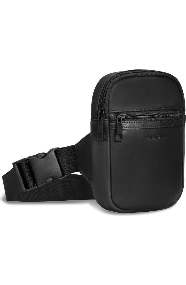 CHAMPS Onyx Leather Holster Sling Bag, Alternate, color, Black