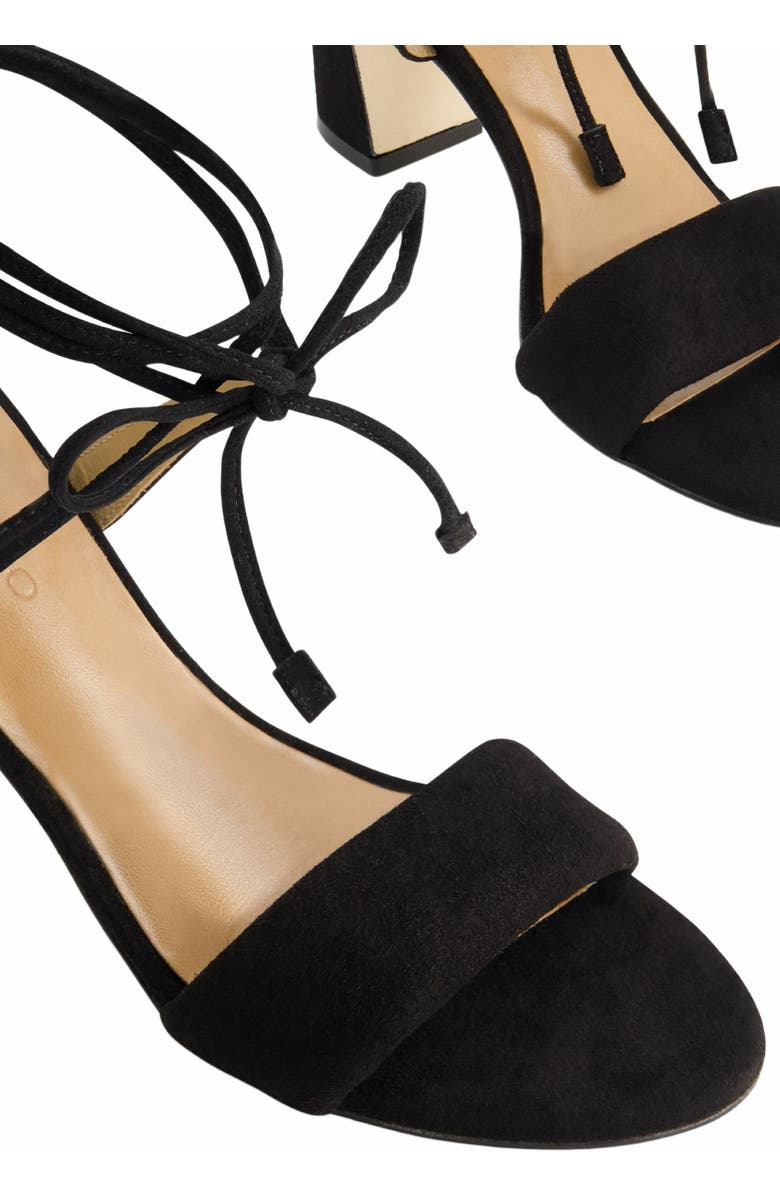 Bernardo Footwear Ieda Ankle Tie Heeled Sandal, Alternate, color, Black