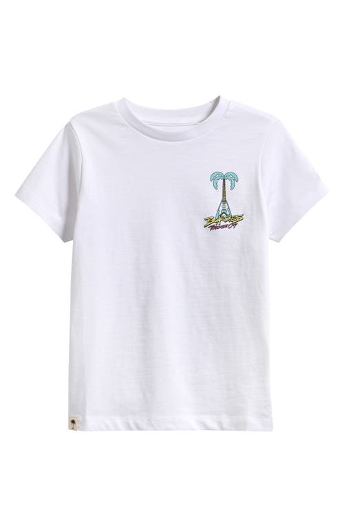 Boardies Kids' Cotton Graphic T-Shirt in White 