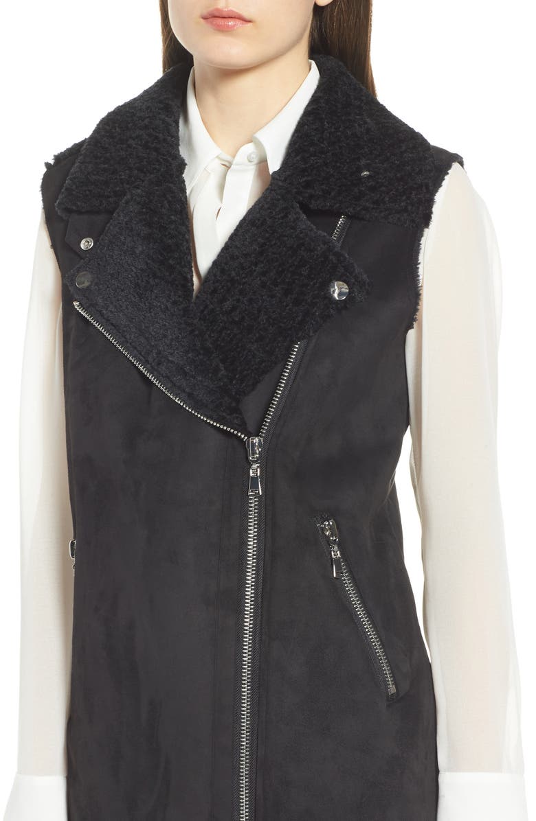 Love Token Faux Suede Vest, Alternate, color,