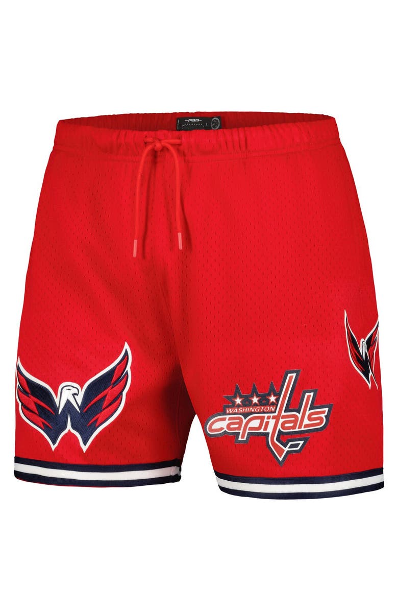 PRO STANDARD Men's Pro Standard Red Washington Capitals Classic Mesh Shorts, Alternate, color, Red