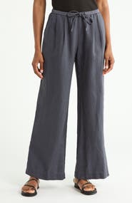 James Perse Linen Wide Leg Pants