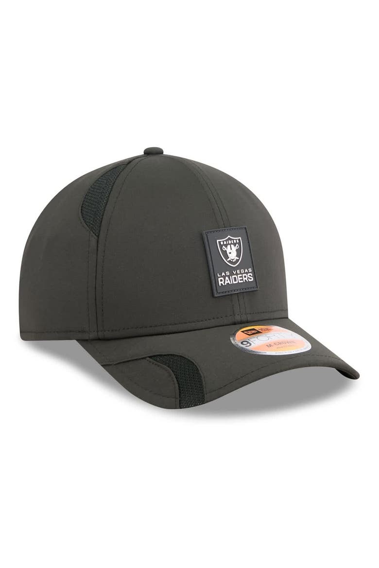 Men's New Era Black Las Vegas Raiders 2025 Sideline  M-Crown 9FORTY Adjustable Hat, Alternate, color, Black