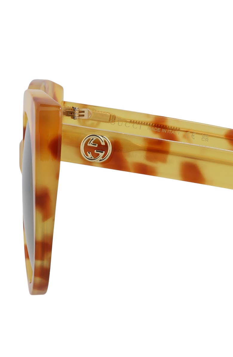 Gucci 55mm Cat Eye Sunglasses, Alternate, color, Gradient Brown