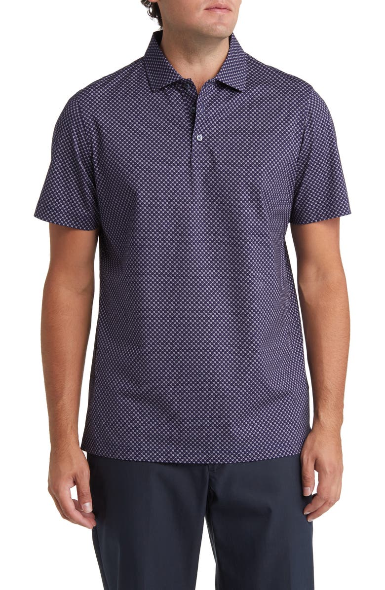 Bugatchi Victor OoohCotton<sup>®</sup> Microprint Polo, Main, color,