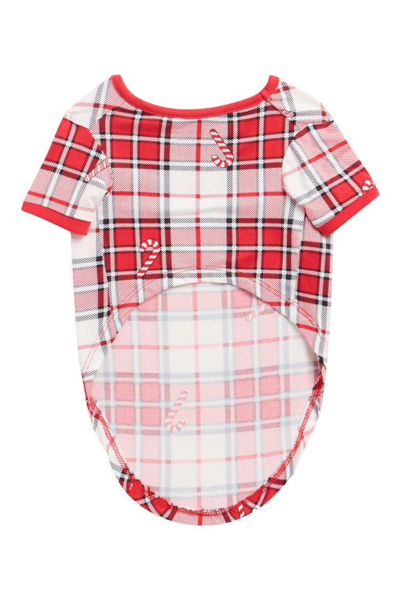 Dog Sleep Pajamas, Main, color, CANDY CANE PLAID