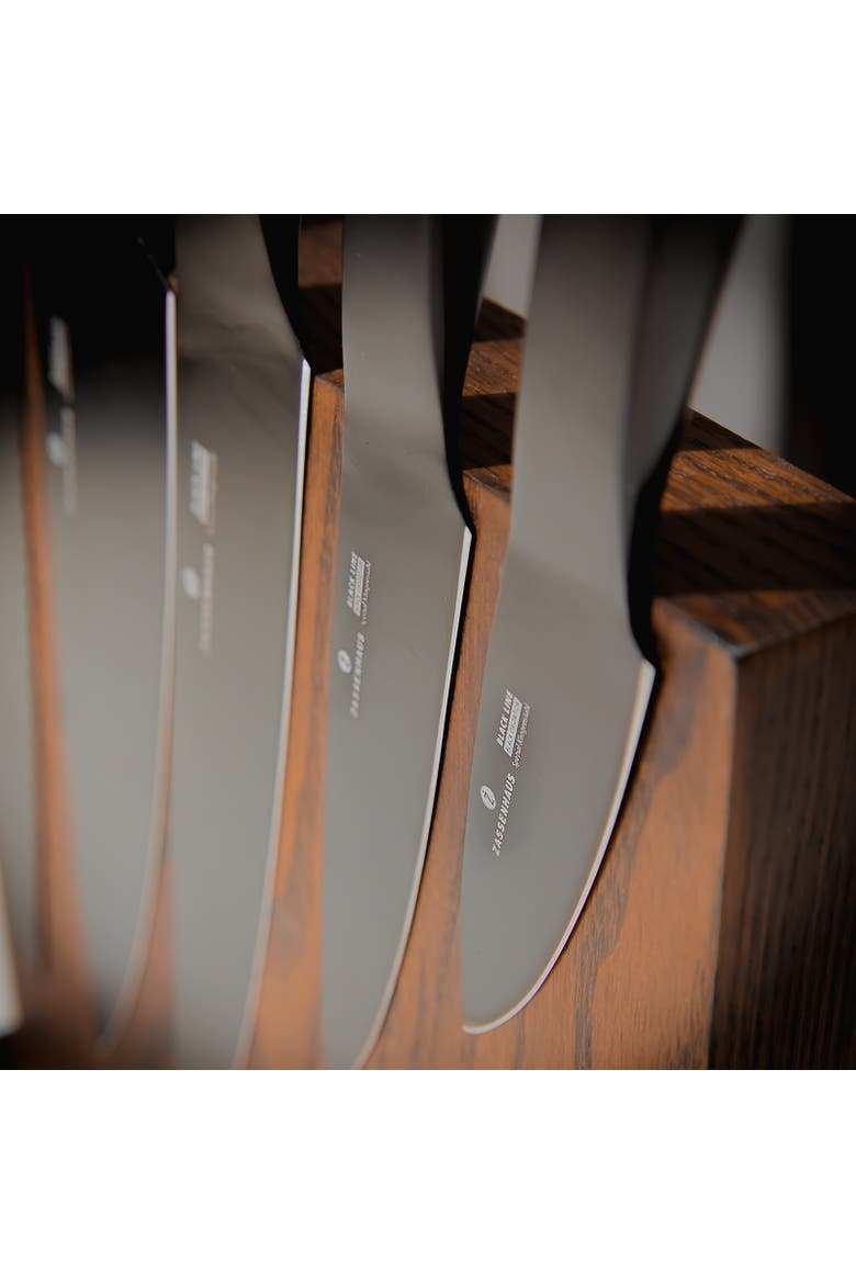 Magnetic Wood Knife Block for Counter, Alternate, color, Ash
