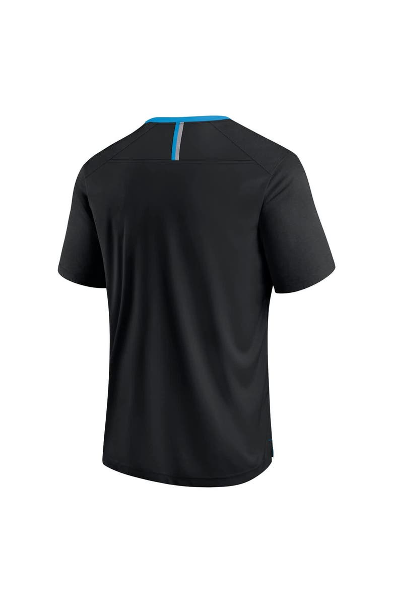 FANATICS Men's Fanatics Black Carolina Panthers Defender Fade Slant T-Shirt, Alternate, color, Black