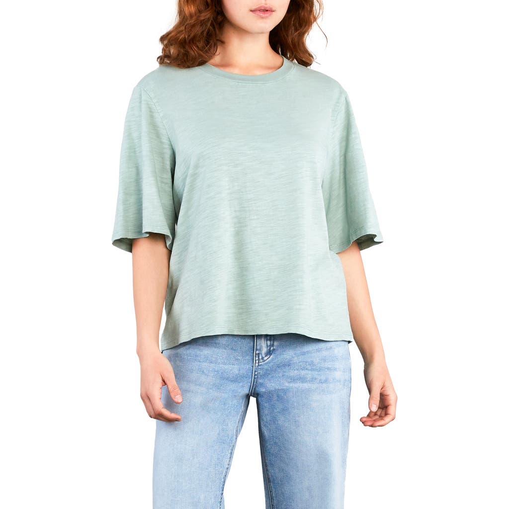 Hint Of Blu Hig Hug Crewneck T-shirt In Green