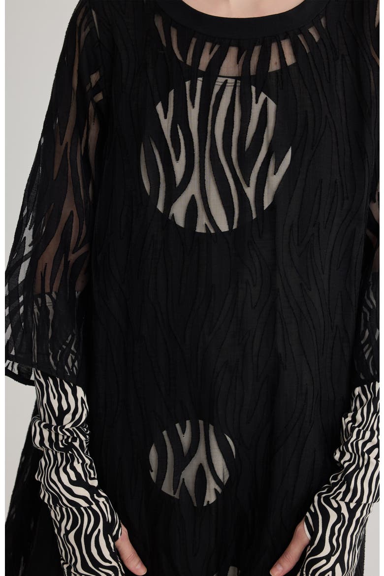 Alessia Jacquard Dress, Alternate, color, Black