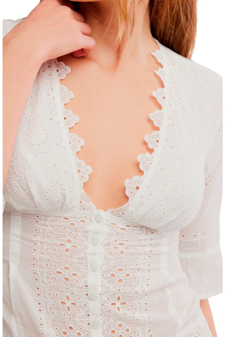 Salone Eyelet Top, Alternate, color, CLEAN IVORY