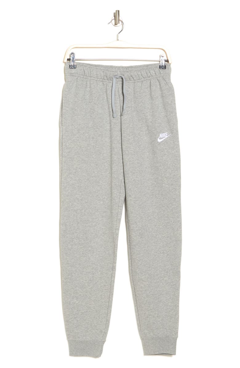 Nike Sportswear Club Fleece Joggers, Alternate, color, Dark Grey Heather/ White