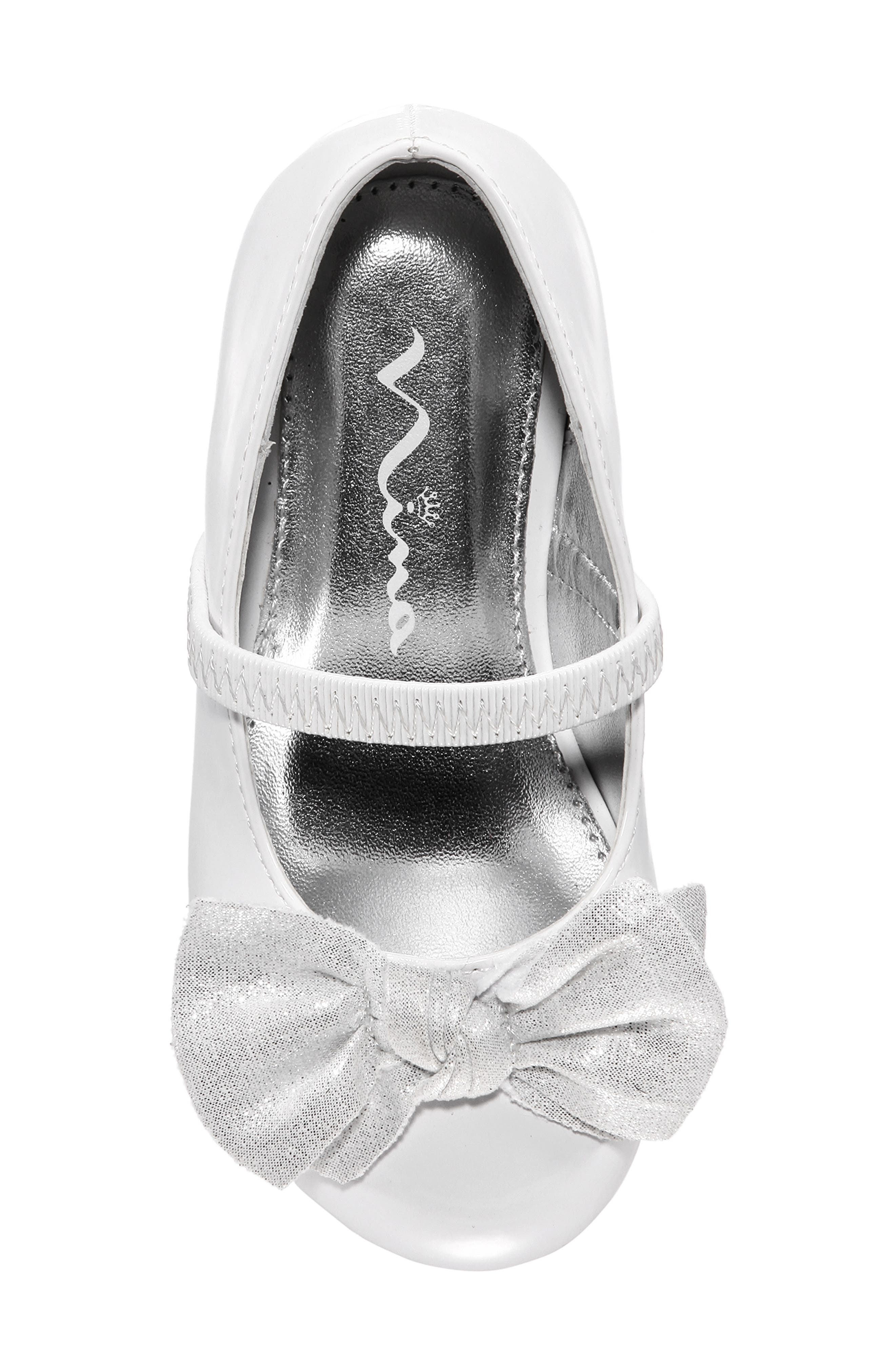 Nina Glitter Bow Ballet Flat, Alternate, color, 