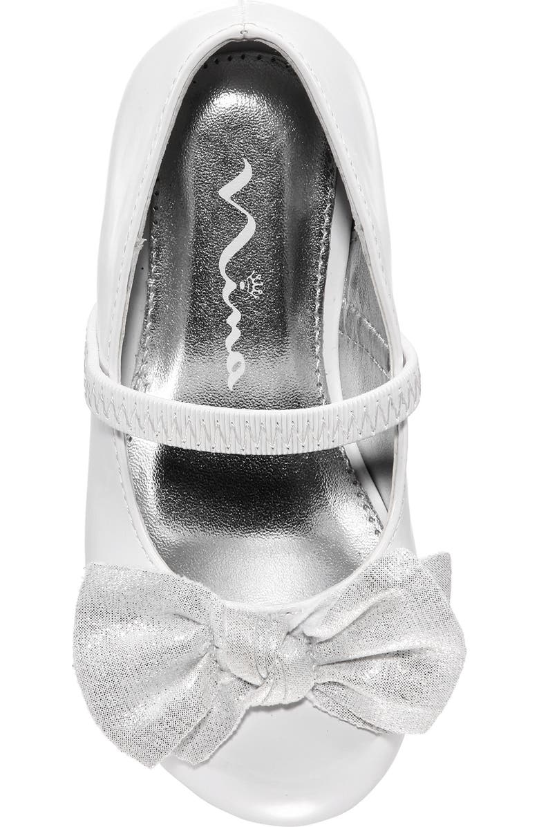 Nina Glitter Bow Ballet Flat, Alternate, color,