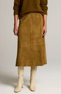 Vince Suede Midi Skirt