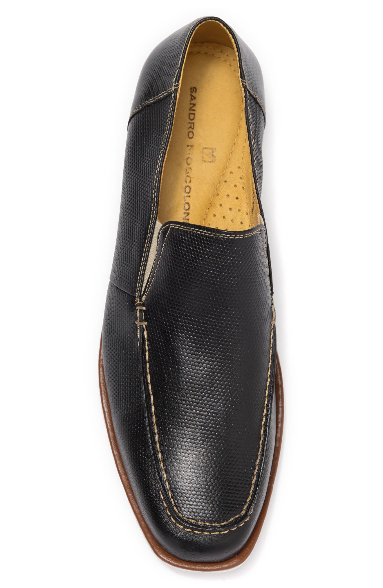 Sandro Moscoloni Embossed Leather Loafer, Alternate, color, 