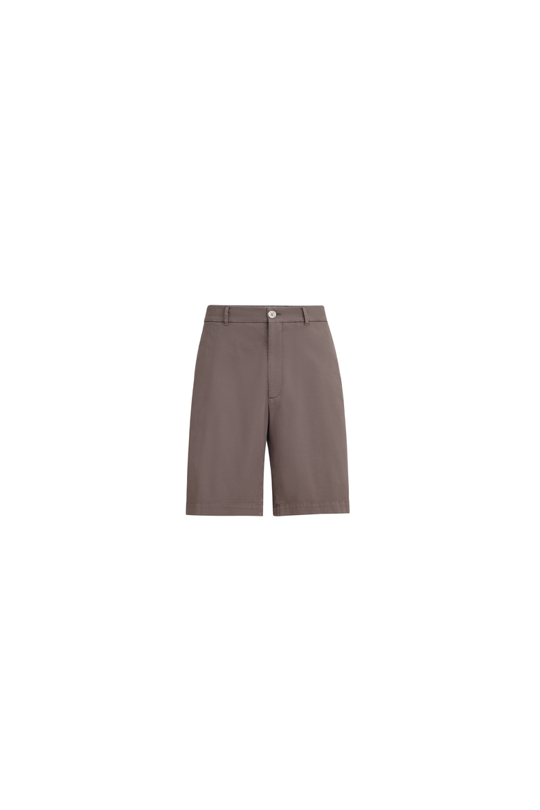 Garment-dyed Bermuda shorts, Alternate, color, Hazelnut