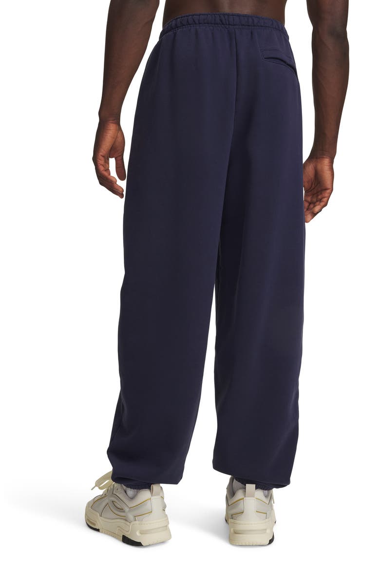 Icon Heavyweight Fleece Washed Sweatpants, Alternate, color, MIDNIGHT NAVY BLUE/ WHITE
