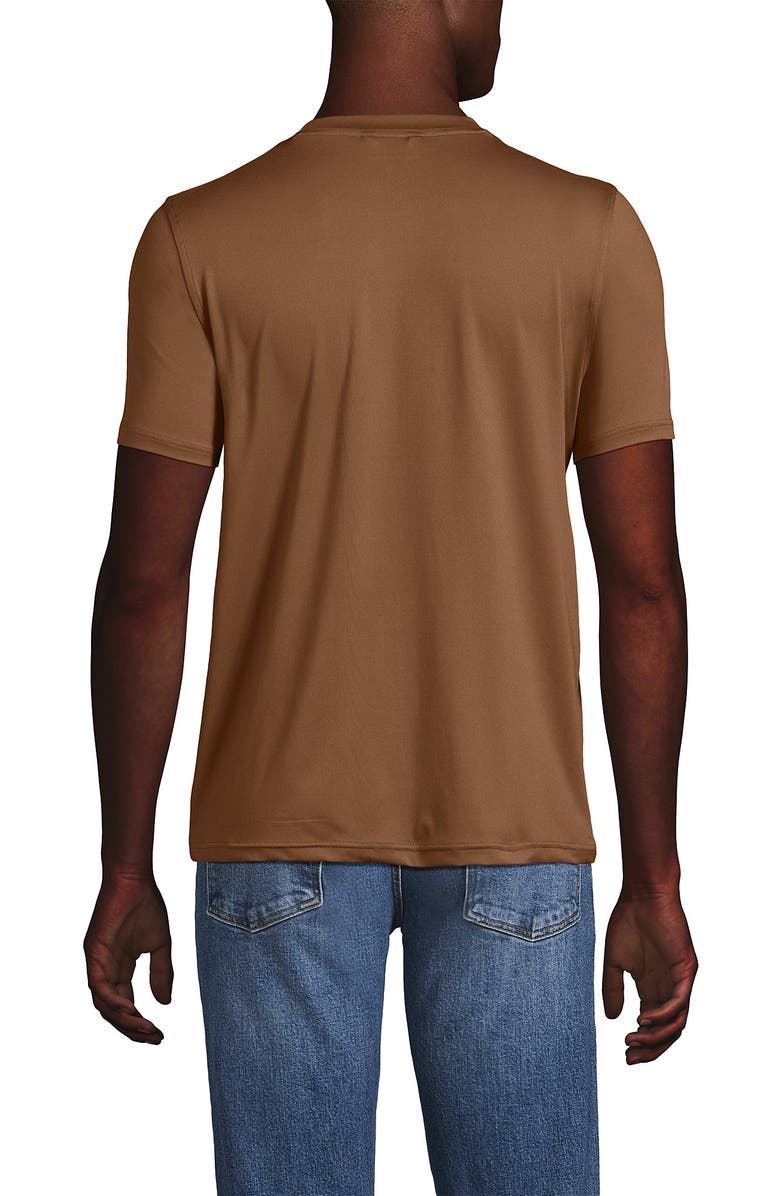 Lands' End Short Sleeve Cooling Performance Tee, Alternate, color, Maple Toffee