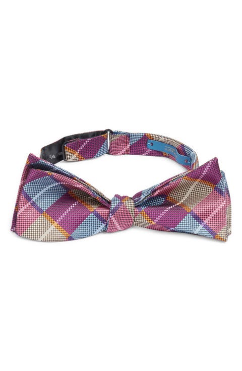 Argyle Silk Bow Tie