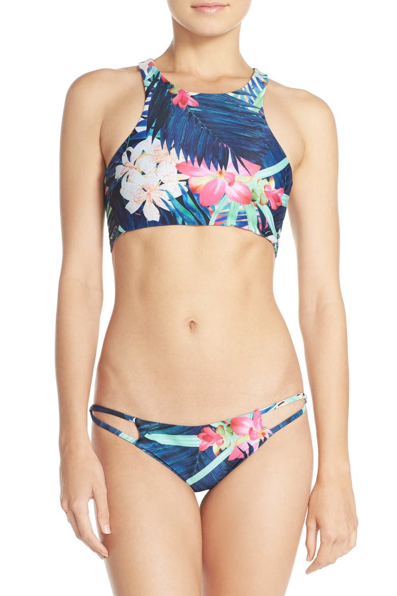 Stone Fox 'Venice' Bikini Top, Alternate, color, NAVY