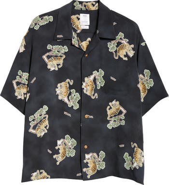 VISVIM Copa Tora Tiger Print Silk Camp Shirt | Nordstrom VISVIM Copa Tora Tiger Print Silk Camp Shirt | Nordstrom