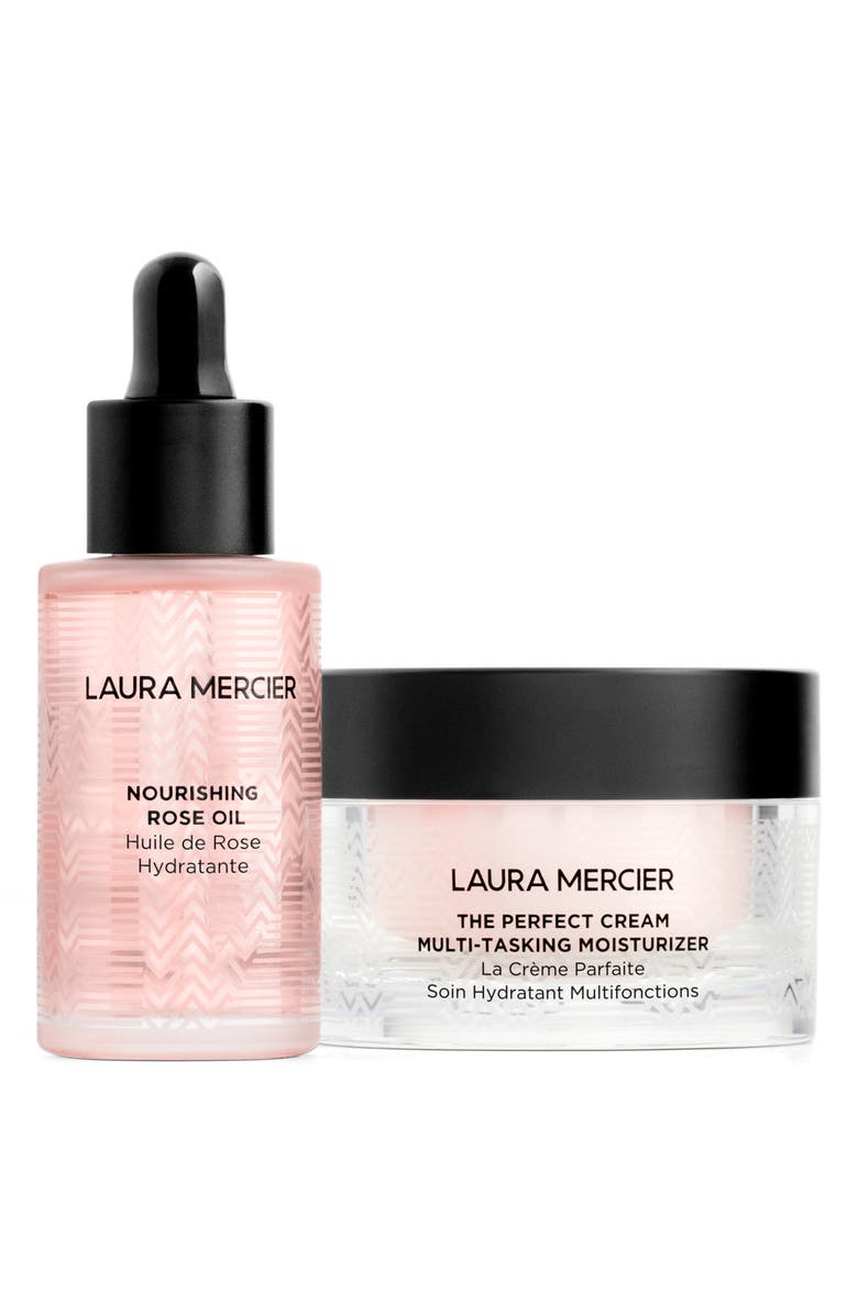 Laura Mercier Full Size Nourishing Rose Oil & Perfect Cream Set-$133 Value, Main, color, 