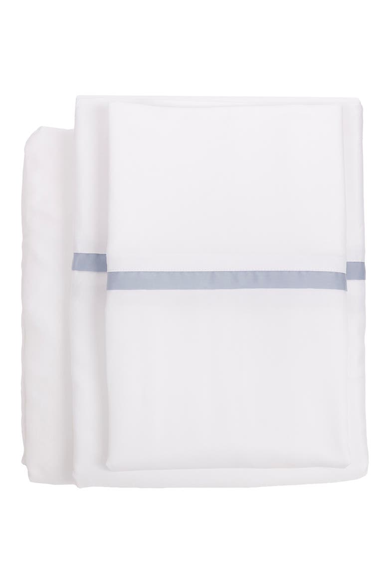 Langston Sateen Sheet Set, Main, color, FRENCH BLUE