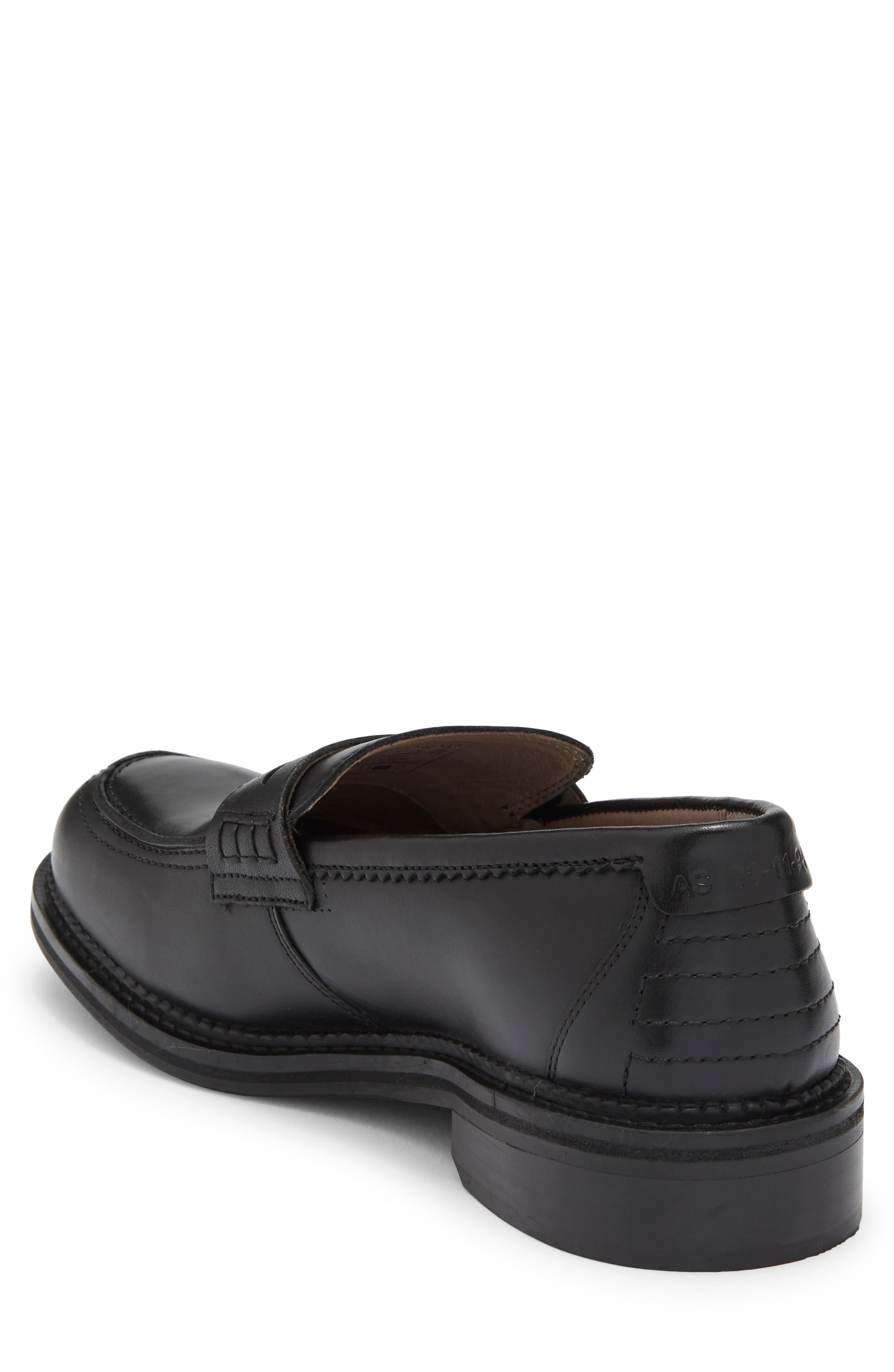 Paolo Leather Penny Loafer, Alternate, color, BLACK