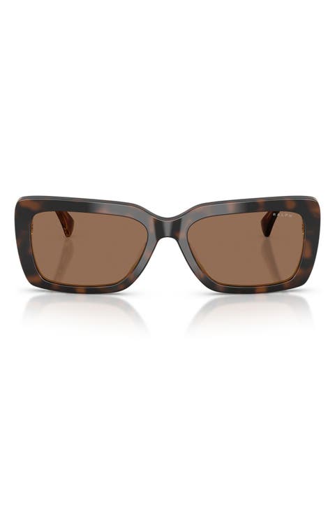 56mm Rectangular Sunglasses